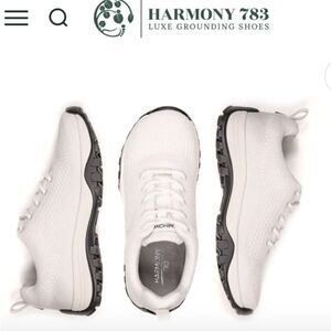 Harmony 783 White Fabric with Silver Accent Unisex M/12M W13.5 Size
